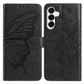Butterfly Flutter Pattern Embossed Leather Phone Case