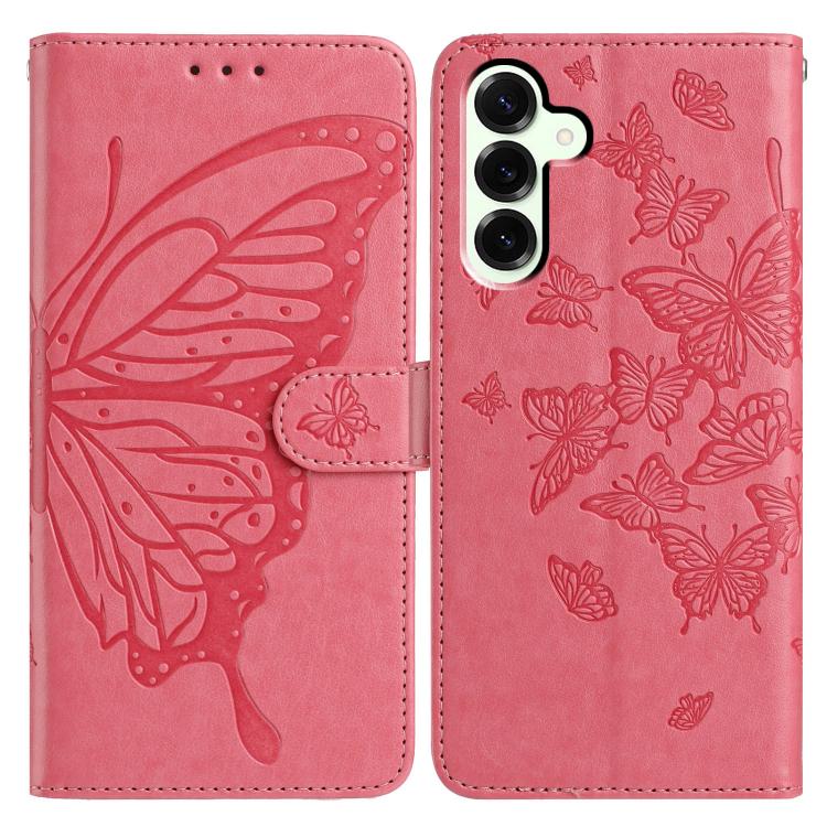 Butterfly Flutter Pattern Embossed Leather Phone Case
