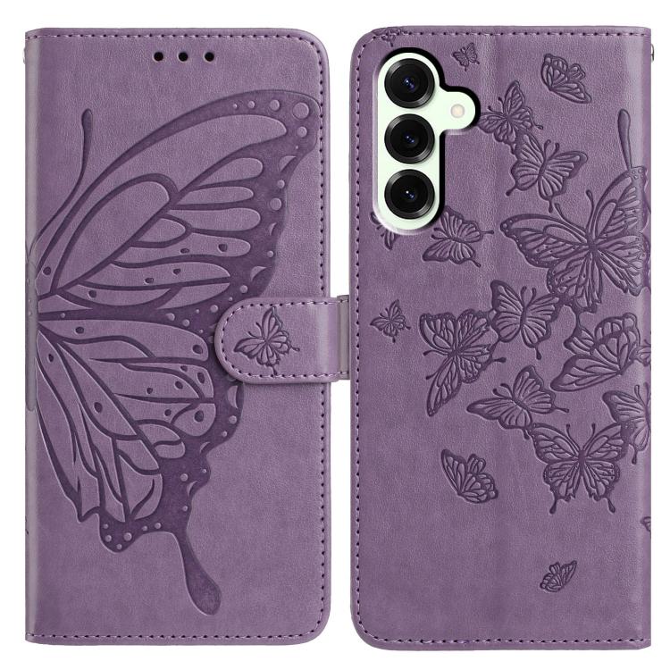 Butterfly Flutter Pattern Embossed Leather Phone Case