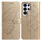 Butterfly Flutter Pattern Embossed Leather Phone Case