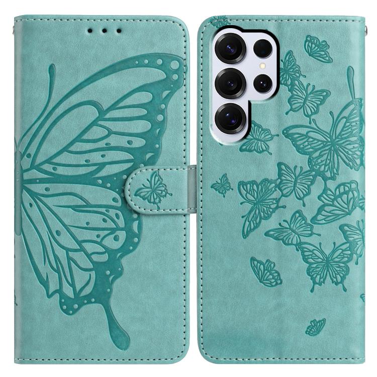 Butterfly Flutter Pattern Embossed Leather Phone Case