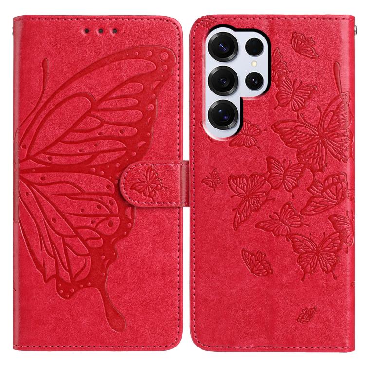 Butterfly Flutter Pattern Embossed Leather Phone Case