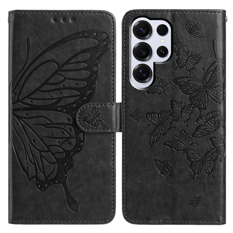 Butterfly Flutter Pattern Embossed Leather Phone Case