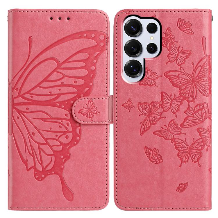 Butterfly Flutter Pattern Embossed Leather Phone Case