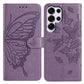 Butterfly Flutter Pattern Embossed Leather Phone Case