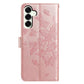 Butterfly Flutter Pattern Embossed Leather Phone Case