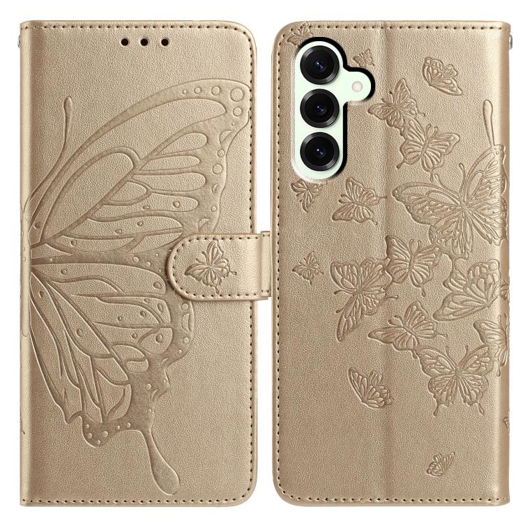 Butterfly Flutter Pattern Embossed Leather Phone Case