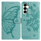 Butterfly Flutter Pattern Embossed Leather Phone Case
