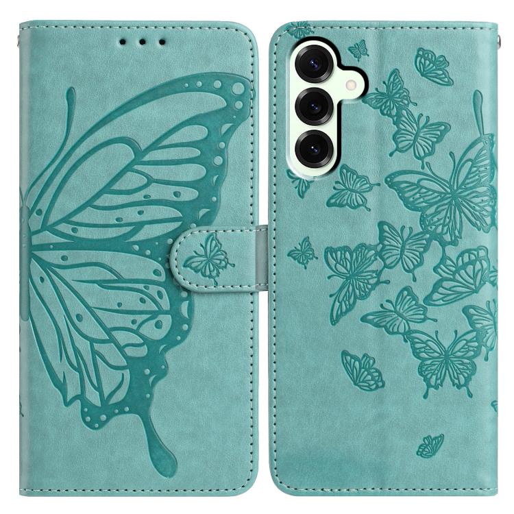 Butterfly Flutter Pattern Embossed Leather Phone Case