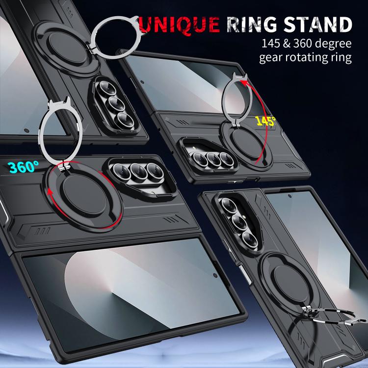 Rotating Ring Holder Magnetic MagSafe Phone Case, For Samsung Galaxy Z Fold7 5G, For Samsung Galaxy Z Flip7 5G