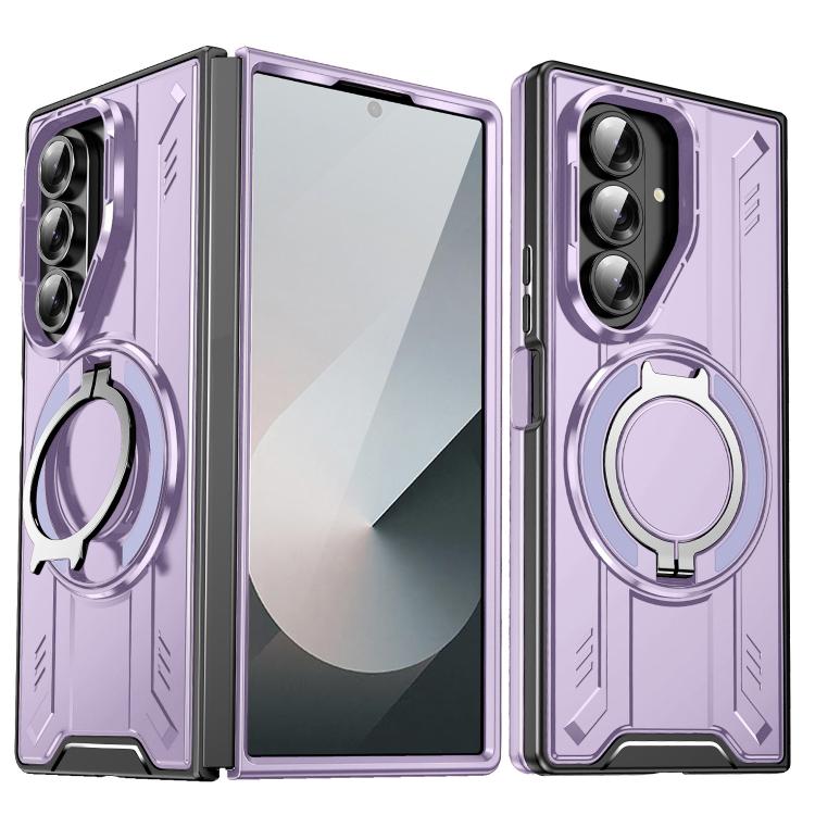 Rotating Ring Holder Magnetic MagSafe Phone Case, For Samsung Galaxy Z Fold7 5G, For Samsung Galaxy Z Flip7 5G