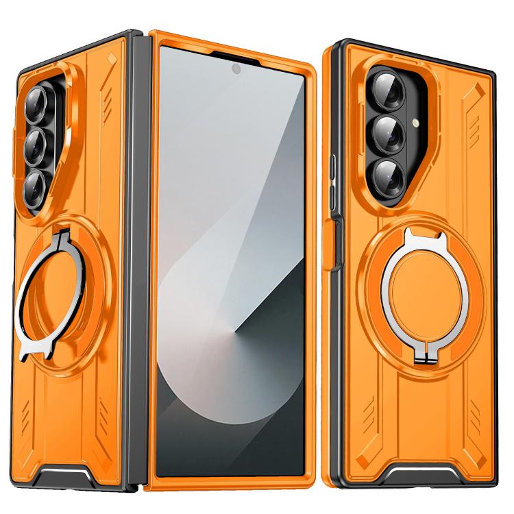 Rotating Ring Holder Magnetic MagSafe Phone Case, For Samsung Galaxy Z Fold7 5G, For Samsung Galaxy Z Flip7 5G