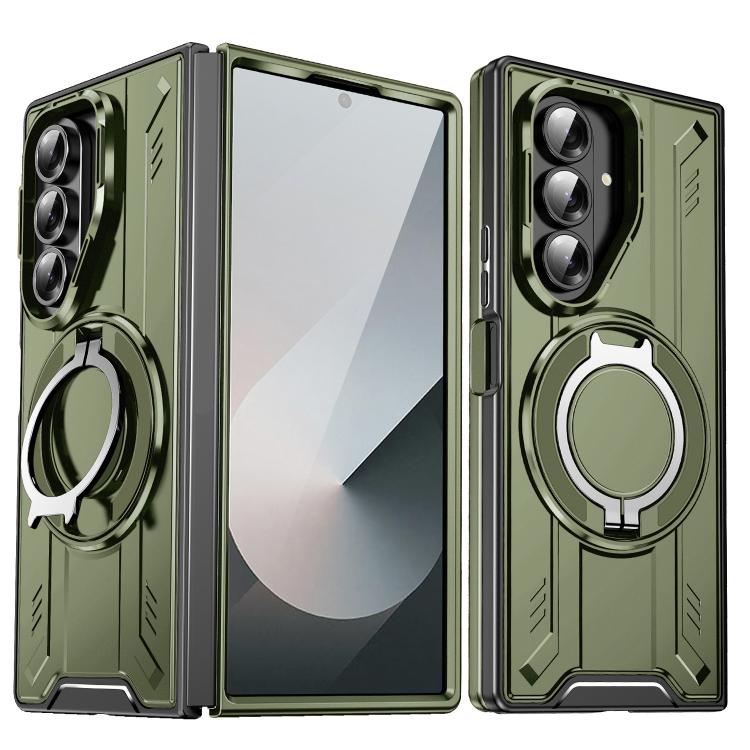 Rotating Ring Holder Magnetic MagSafe Phone Case, For Samsung Galaxy Z Fold7 5G, For Samsung Galaxy Z Flip7 5G