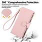 Round Buckle Zipper Wallet Leather Phone Case with Crossbody Strap, For Samsung Galaxy S25 Edge 5G, For Samsung Galaxy S25 / S24 5G, For Samsung Galaxy S25+ / S24+ 5G, For Samsung Galaxy S25 Ultra 5G, For Samsung Galaxy S24 FE 5G�����������������������...