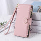 Round Buckle Zipper Wallet Leather Phone Case with Crossbody Strap, For Samsung Galaxy S25 Edge 5G, For Samsung Galaxy S25 / S24 5G, For Samsung Galaxy S25+ / S24+ 5G, For Samsung Galaxy S25 Ultra 5G, For Samsung Galaxy S24 FE 5G�����������������������...