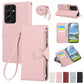 Round Buckle Zipper Wallet Leather Phone Case with Crossbody Strap, For Samsung Galaxy S22 Ultra 5G, For Samsung Galaxy S22+ 5G, For Samsung Galaxy S22 5G, For Samsung Galaxy S21 FE 5G, For Samsung Galaxy S21 5G, For Samsung Galaxy S21+ 5G�������������...