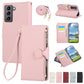 Round Buckle Zipper Wallet Leather Phone Case with Crossbody Strap, For Samsung Galaxy S22 Ultra 5G, For Samsung Galaxy S22+ 5G, For Samsung Galaxy S22 5G, For Samsung Galaxy S21 FE 5G, For Samsung Galaxy S21 5G, For Samsung Galaxy S21+ 5G�������������...