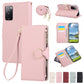 Round Buckle Zipper Wallet Leather Phone Case with Crossbody Strap, For Samsung Galaxy S25 Edge 5G, For Samsung Galaxy S25 / S24 5G, For Samsung Galaxy S25+ / S24+ 5G, For Samsung Galaxy S25 Ultra 5G, For Samsung Galaxy S24 FE 5G�����������������������...
