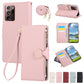 Round Buckle Zipper Wallet Leather Phone Case with Crossbody Strap, For Samsung Galaxy S22 Ultra 5G, For Samsung Galaxy S22+ 5G, For Samsung Galaxy S22 5G, For Samsung Galaxy S21 FE 5G, For Samsung Galaxy S21 5G, For Samsung Galaxy S21+ 5G�������������...