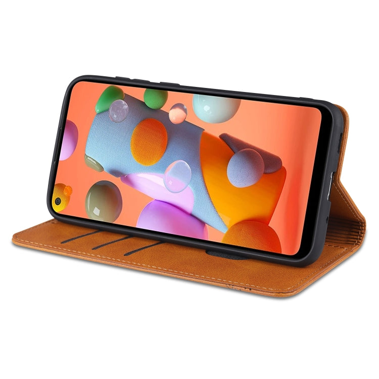 AZNS Magnetic Calf Texture Horizontal Flip Leather Case with Card Slots & Holder & Wallet, For Samsung Galaxy A11, For Samsung Galaxy A21s, For Samsung Galaxy A31, For Samsung Galaxy A41, For Samsung Galaxy A51, For Samsung Galaxy A71������������������...