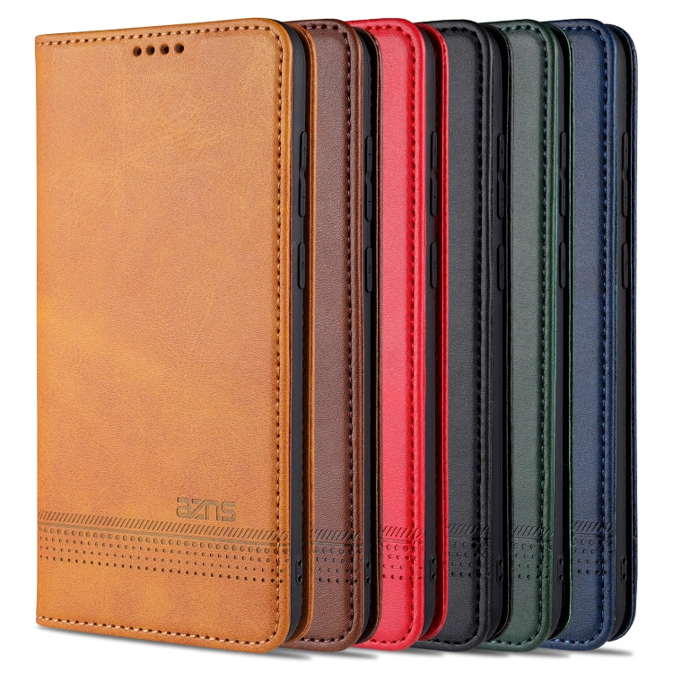 AZNS Magnetic Calf Texture Horizontal Flip Leather Case with Card Slots & Holder & Wallet, For Samsung Galaxy A11, For Samsung Galaxy A21s, For Samsung Galaxy A31, For Samsung Galaxy A41, For Samsung Galaxy A51, For Samsung Galaxy A71������������������...