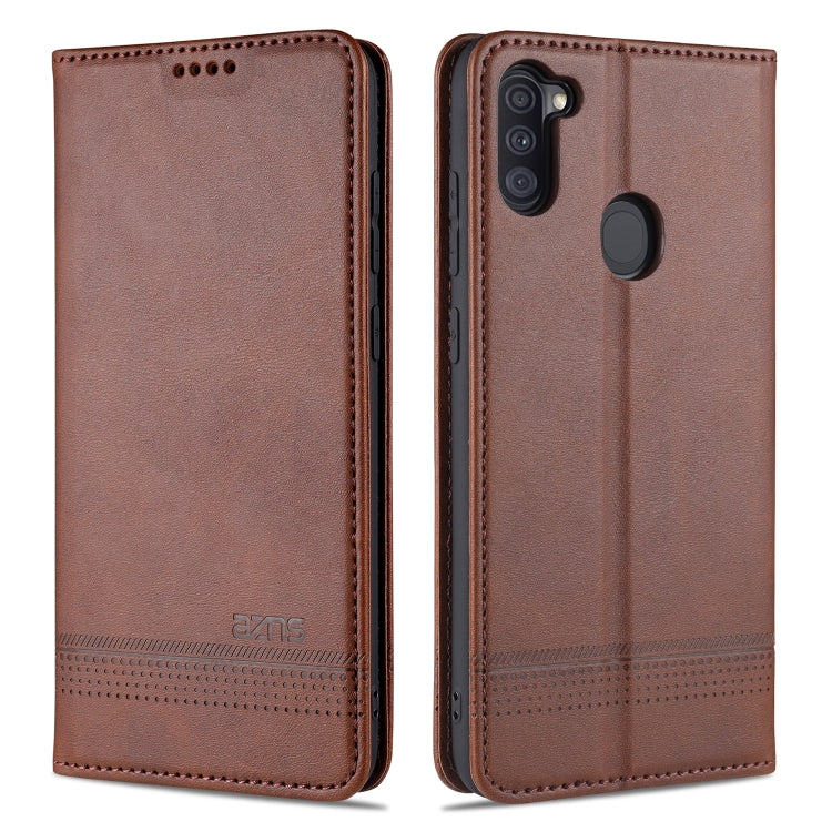 AZNS Magnetic Calf Texture Horizontal Flip Leather Case with Card Slots & Holder & Wallet, For Samsung Galaxy A11, For Samsung Galaxy A21s, For Samsung Galaxy A31, For Samsung Galaxy A41, For Samsung Galaxy A51, For Samsung Galaxy A71������������������...
