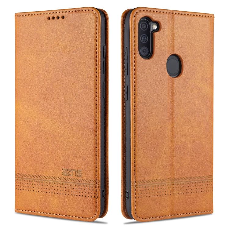 AZNS Magnetic Calf Texture Horizontal Flip Leather Case with Card Slots & Holder & Wallet, For Samsung Galaxy A11, For Samsung Galaxy A21s, For Samsung Galaxy A31, For Samsung Galaxy A41, For Samsung Galaxy A51, For Samsung Galaxy A71������������������...