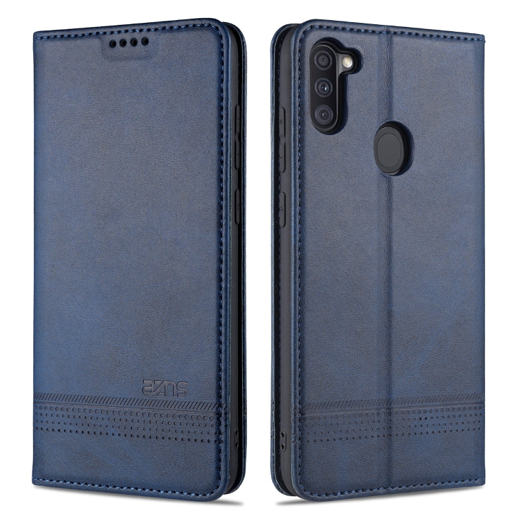 AZNS Magnetic Calf Texture Horizontal Flip Leather Case with Card Slots & Holder & Wallet, For Samsung Galaxy A11, For Samsung Galaxy A21s, For Samsung Galaxy A31, For Samsung Galaxy A41, For Samsung Galaxy A51, For Samsung Galaxy A71������������������...