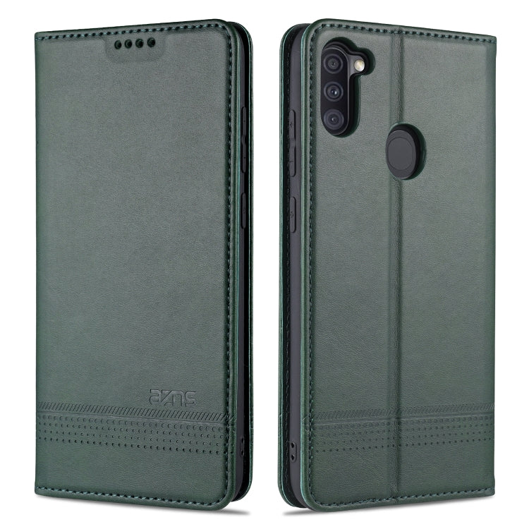 AZNS Magnetic Calf Texture Horizontal Flip Leather Case with Card Slots & Holder & Wallet, For Samsung Galaxy A11, For Samsung Galaxy A21s, For Samsung Galaxy A31, For Samsung Galaxy A41, For Samsung Galaxy A51, For Samsung Galaxy A71������������������...