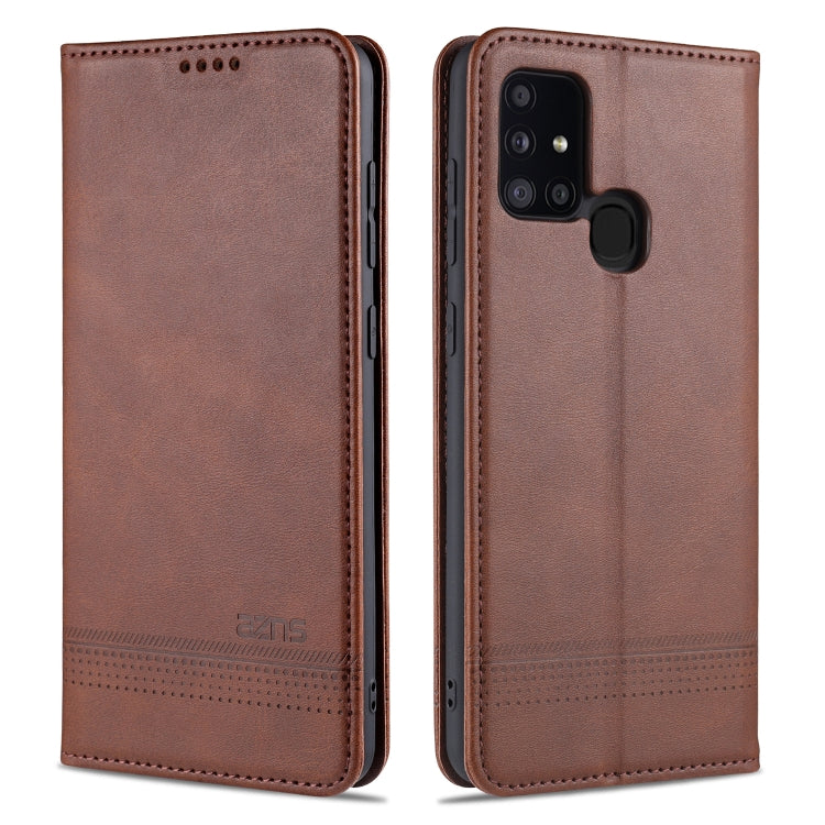 AZNS Magnetic Calf Texture Horizontal Flip Leather Case with Card Slots & Holder & Wallet, For Samsung Galaxy A11, For Samsung Galaxy A21s, For Samsung Galaxy A31, For Samsung Galaxy A41, For Samsung Galaxy A51, For Samsung Galaxy A71������������������...