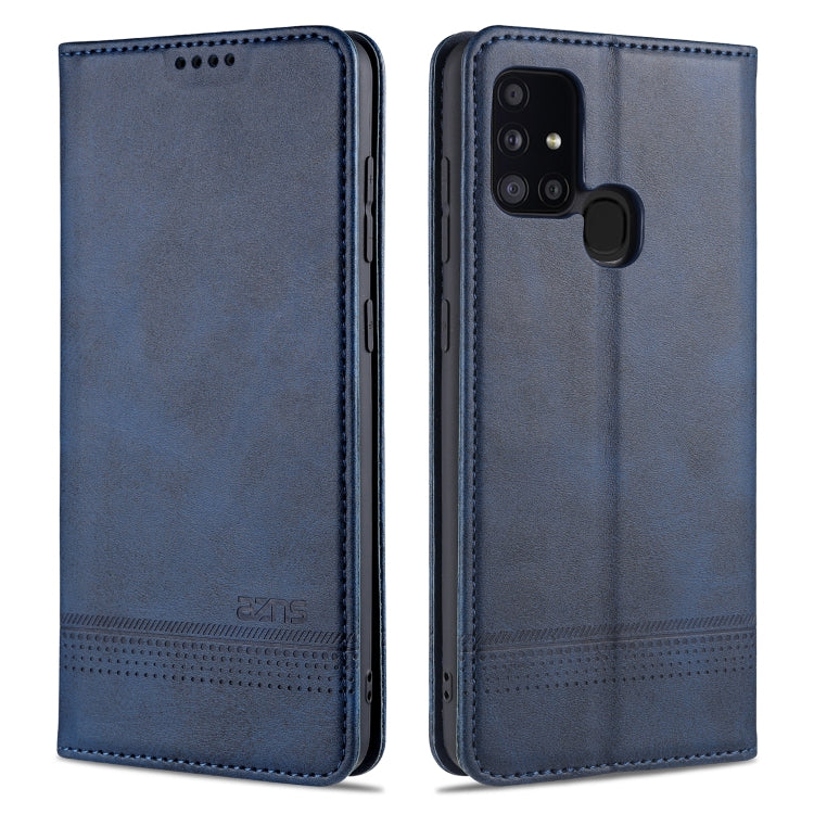 AZNS Magnetic Calf Texture Horizontal Flip Leather Case with Card Slots & Holder & Wallet, For Samsung Galaxy A11, For Samsung Galaxy A21s, For Samsung Galaxy A31, For Samsung Galaxy A41, For Samsung Galaxy A51, For Samsung Galaxy A71������������������...