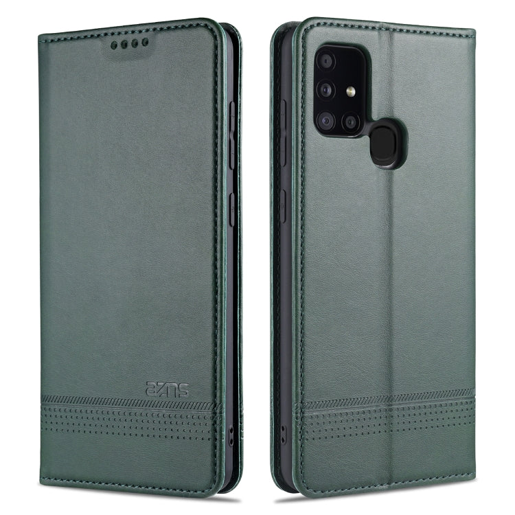 AZNS Magnetic Calf Texture Horizontal Flip Leather Case with Card Slots & Holder & Wallet, For Samsung Galaxy A11, For Samsung Galaxy A21s, For Samsung Galaxy A31, For Samsung Galaxy A41, For Samsung Galaxy A51, For Samsung Galaxy A71������������������...