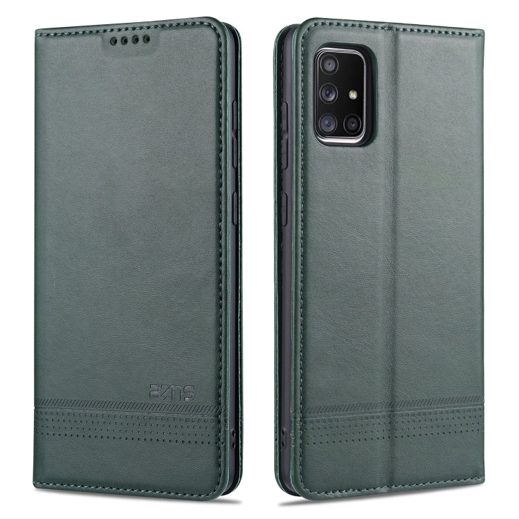 AZNS Magnetic Calf Texture Horizontal Flip Leather Case with Card Slots & Holder & Wallet, For Samsung Galaxy A11, For Samsung Galaxy A21s, For Samsung Galaxy A31, For Samsung Galaxy A41, For Samsung Galaxy A51, For Samsung Galaxy A71������������������...