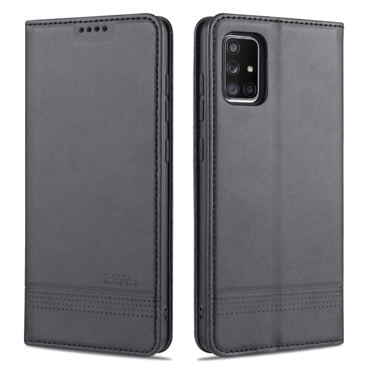 AZNS Magnetic Calf Texture Horizontal Flip Leather Case with Card Slots & Holder & Wallet, For Samsung Galaxy A11, For Samsung Galaxy A21s, For Samsung Galaxy A31, For Samsung Galaxy A41, For Samsung Galaxy A51, For Samsung Galaxy A71������������������...