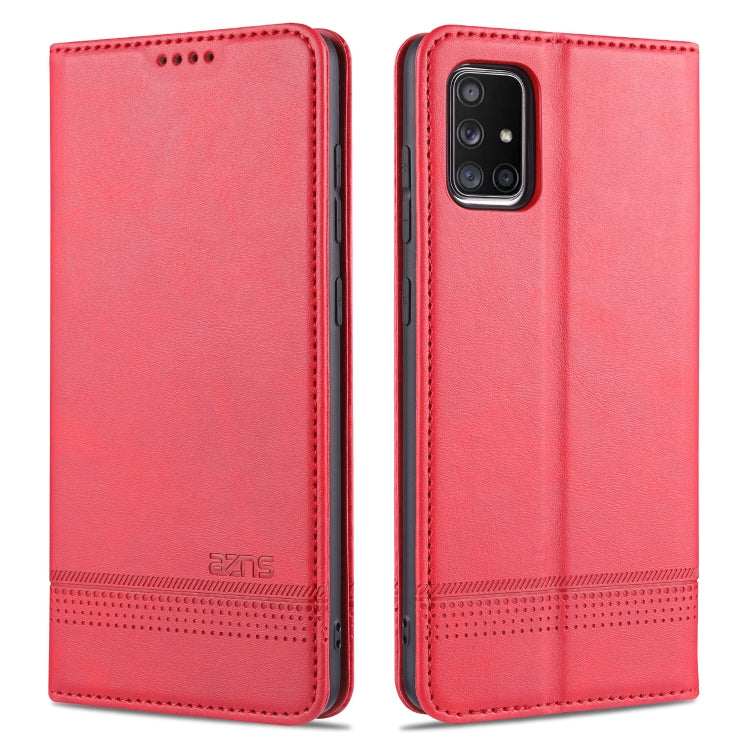 AZNS Magnetic Calf Texture Horizontal Flip Leather Case with Card Slots & Holder & Wallet, For Samsung Galaxy A11, For Samsung Galaxy A21s, For Samsung Galaxy A31, For Samsung Galaxy A41, For Samsung Galaxy A51, For Samsung Galaxy A71������������������...
