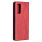 Rhombus Texture Horizontal Flip Magnetic Leather Case with Holder & Card Slots, For Galaxy S20 FE 5G / S20 Lite