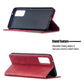 Rhombus Texture Horizontal Flip Magnetic Leather Case with Holder & Card Slots, For Galaxy S20 FE 5G / S20 Lite