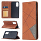 Rhombus Texture Horizontal Flip Magnetic Leather Case with Holder & Card Slots, For Galaxy S20 FE 5G / S20 Lite