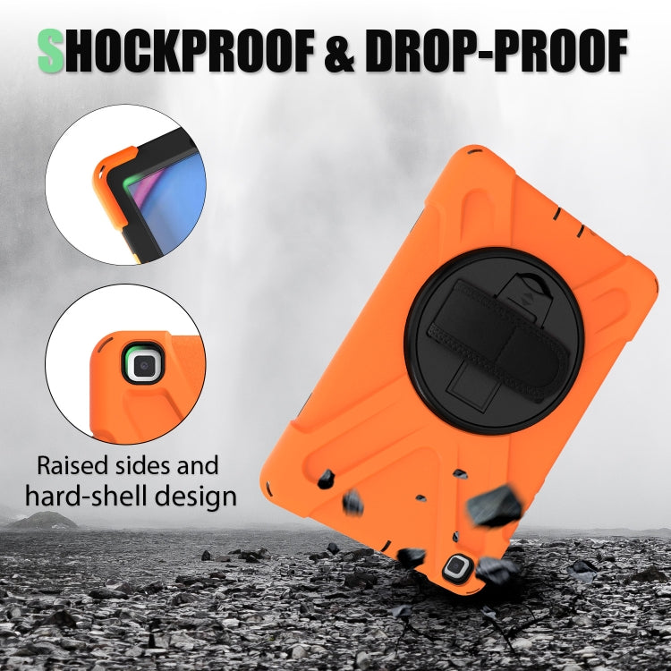 Shockproof Colorful Silicone + PC Protective Case with Holder & Hand Grip Strap, For Samsung Tab A 8.0(2019) T290 / T295, For Samsung Galaxy Tab Active Pro T540 / T545 / Tab Active4 Pro�������������������������������������������������������������������...