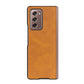 Two-color Cowhide Texture PU Shockproof Protective Case, For Samsung Galaxy Z Fold2 5G