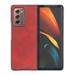 Two-color Cowhide Texture PU Shockproof Protective Case, For Samsung Galaxy Z Fold2 5G