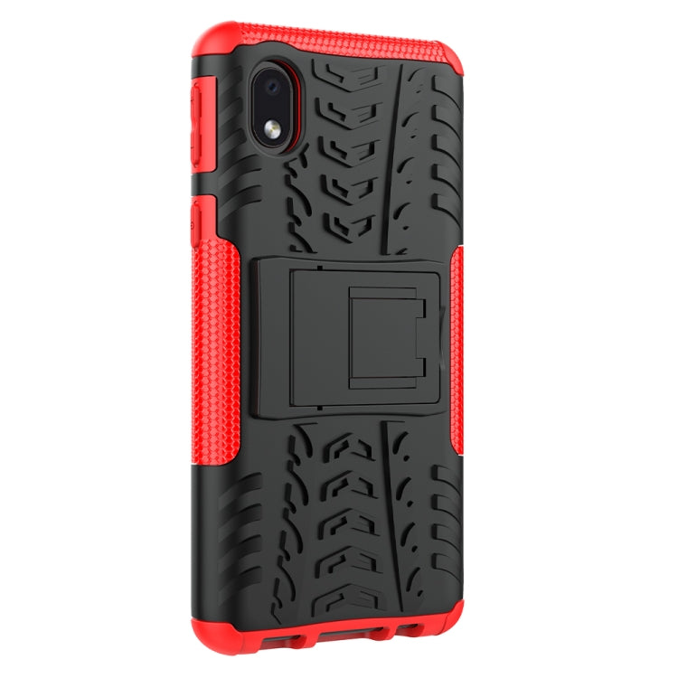 Tire Texture Shockproof TPU + PC Protective Case with Holder, For Samsung Galaxy A01 Core, For Sony Xperia L4, For Google Pixel 5, For Nokia 1.3