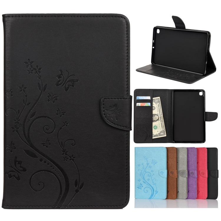 Butterfly Flower Embossing Pattern Horizontal Flip Leather Case with Holder & Card Slots & Wallet, For Samsung Galaxy Tab A7 10.4 (2020), For Samsung Galaxy Tab A 8.4 (2020), For Samsung Galaxy Tab S8 / Galaxy Tab S7, For Samsung Galaxy Tab S6