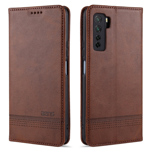 AZNS Magnetic Calf Texture Horizontal Flip Leather Case with Card Slots & Holder & Wallet, For Huawei Nova 7 SE, For Huawei Nova 7, For Huawei Enjoy 20, For Huawei Maimang 9, For Huawei Honor X10, For OPPO A9 (2020), For OPPO A31 / A8������������������...