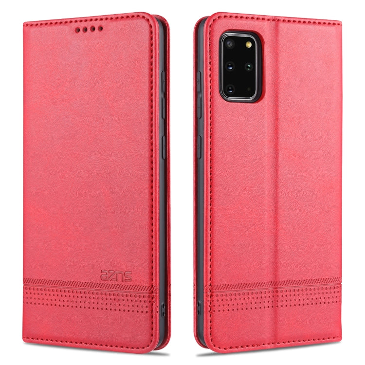AZNS Magnetic Calf Texture Horizontal Flip Leather Case with Card Slots & Holder & Wallet, For Samsung Galaxy S20+