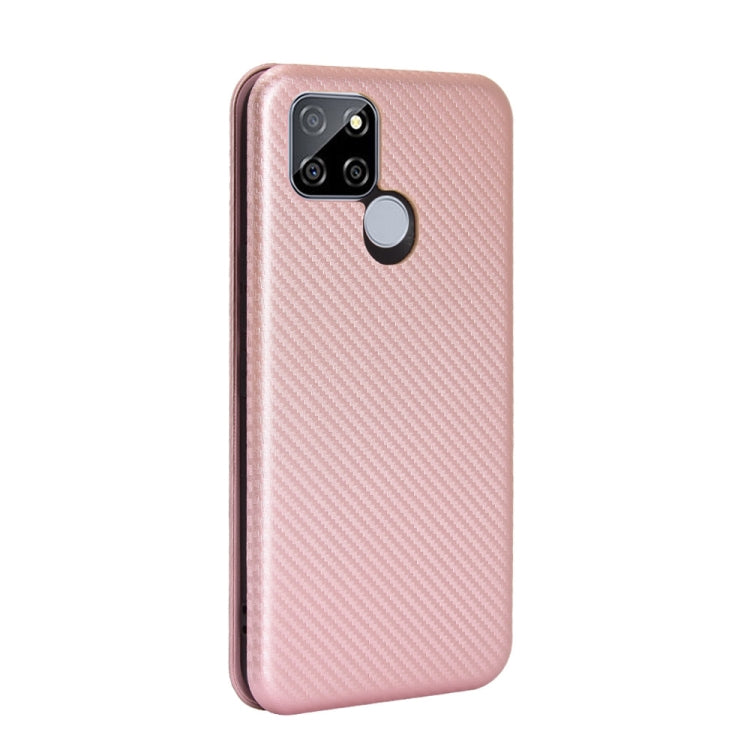 Carbon Fiber Texture Magnetic Horizontal Flip TPU + PC + PU Leather Case with Card Slot, For OPPO Realme V3, For Samsung Galaxy A42 5G, For Vivo Y20 / Y20i (Indian), For Xiaomi Poco X3 NFC, For Xiaomi Redmi K30 Ultra