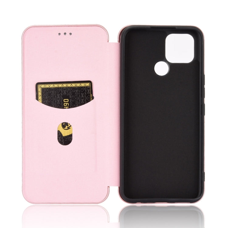 Carbon Fiber Texture Magnetic Horizontal Flip TPU + PC + PU Leather Case with Card Slot, For OPPO Realme V3, For Samsung Galaxy A42 5G, For Vivo Y20 / Y20i (Indian), For Xiaomi Poco X3 NFC, For Xiaomi Redmi K30 Ultra