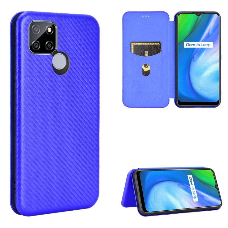 Carbon Fiber Texture Magnetic Horizontal Flip TPU + PC + PU Leather Case with Card Slot, For OPPO Realme V3, For Samsung Galaxy A42 5G, For Vivo Y20 / Y20i (Indian), For Xiaomi Poco X3 NFC, For Xiaomi Redmi K30 Ultra
