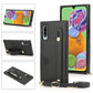 Wrist Strap PU+TPU Shockproof Protective Case with Crossbody Lanyard & Holder & Card Slot, For Samsung Galaxy A90 5G, For Samsung Galaxy Note9, For Samsung Galaxy Note 10, For Samsung Galaxy Note 10 Pro, For Samsung Galaxy S9, For Samsung Galaxy S9 Plu...