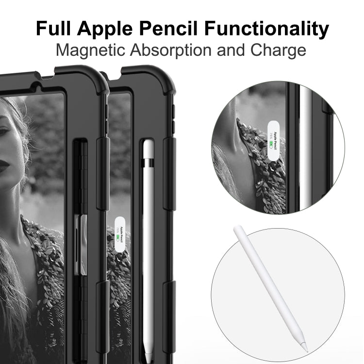 Shockproof Two-Color Silicone Protective Case with Holder, For iPad Air 2022 / 2020 10.9, For Samsung Galaxy Tab A7 (2020) T500/T505